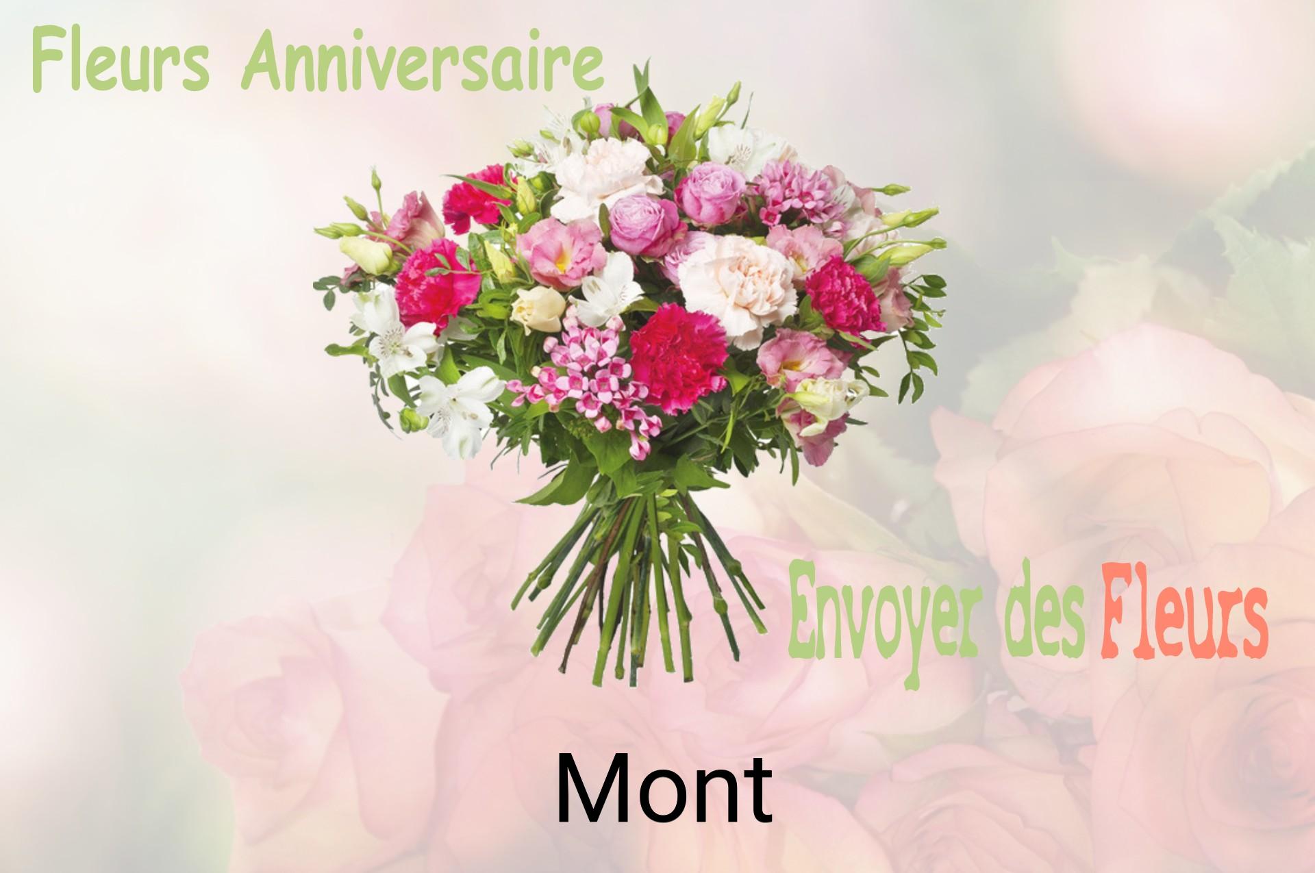 Bouquet de fleurs d’anniversaire livré à Mont