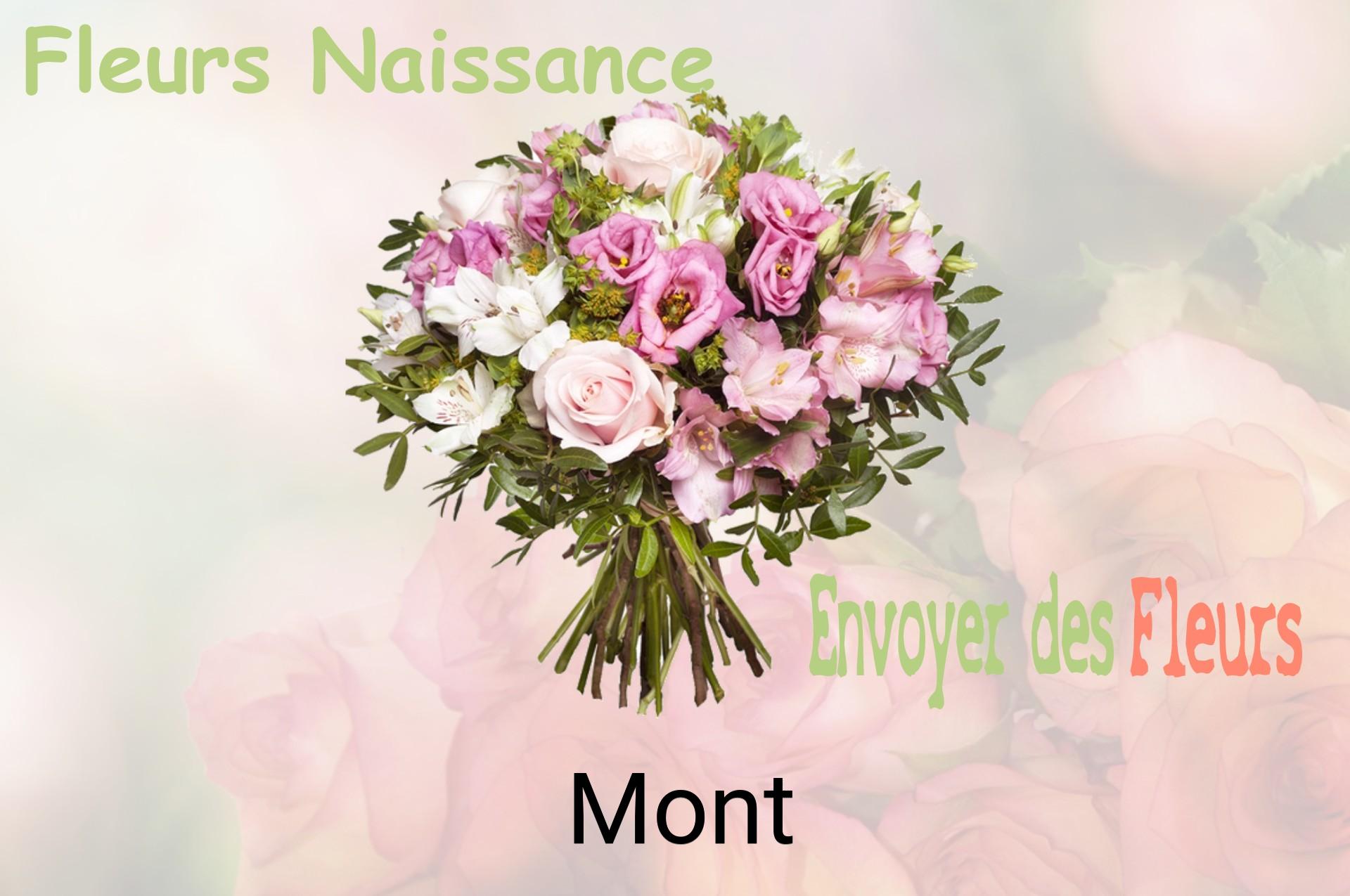 Bouquet de fleurs de naissance livré à Mont